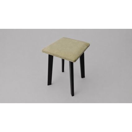 Tumba LUBE 36x36 cm must/roheline