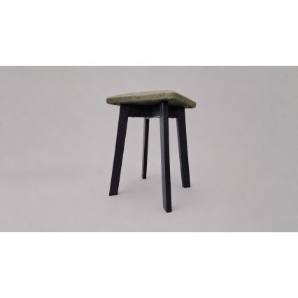 Tumba LUBE 36x36 cm must/roheline
