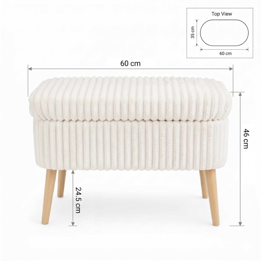 Tumba MOLIS 35x60 cm valge