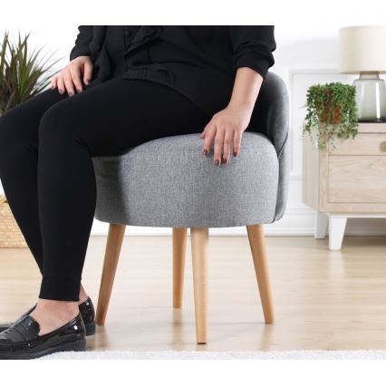 Tumba NIKI, läbimõõduga 46 cm, hall