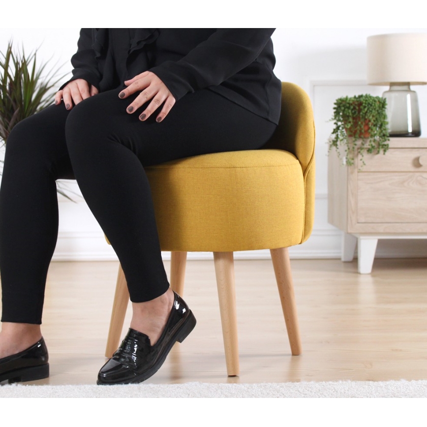 Tumba NIKI, läbimõõt 46 cm, kollane