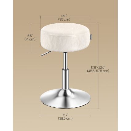 Tumba NUBE Ø 38,5 cm, valge