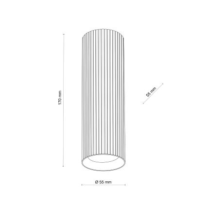 TUNE M suunatav valgusti 1xGU10/10W/230V, 17 cm, pruun