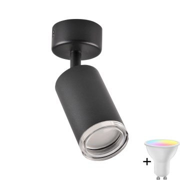 TURYN 1xGU10/6,5W/230V 2700-6500K Wi-Fi dimmable LED RGBW vannas gaismeklis melns
