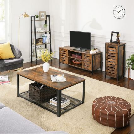 TV-alus VOLTAR pruun/must