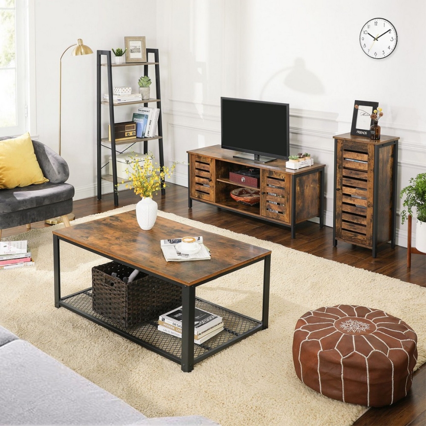TV-alus VOLTAR pruun/must