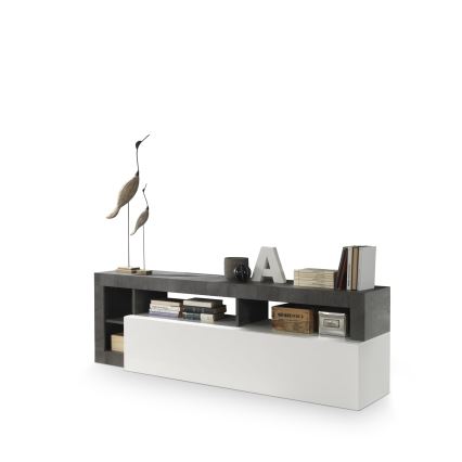 TV-kapp LENOR valge/antroksiit