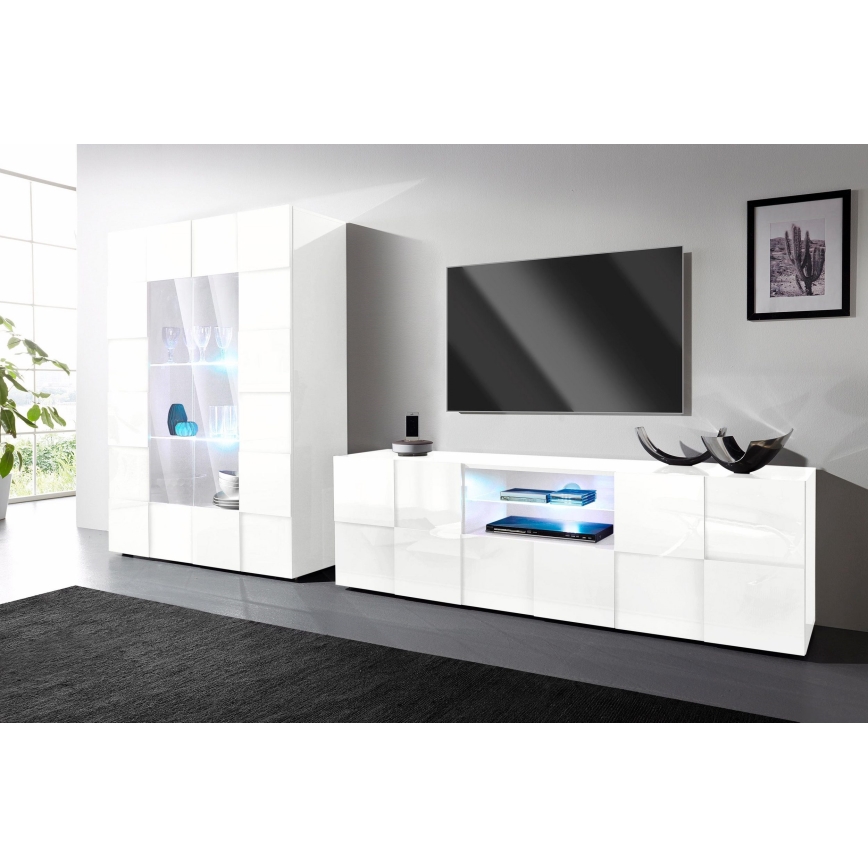 TV-kapp SERIAN, valge