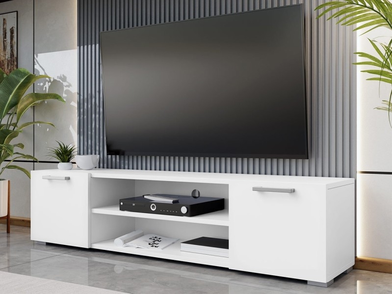 TV laud GIMREN 36x156 cm valge