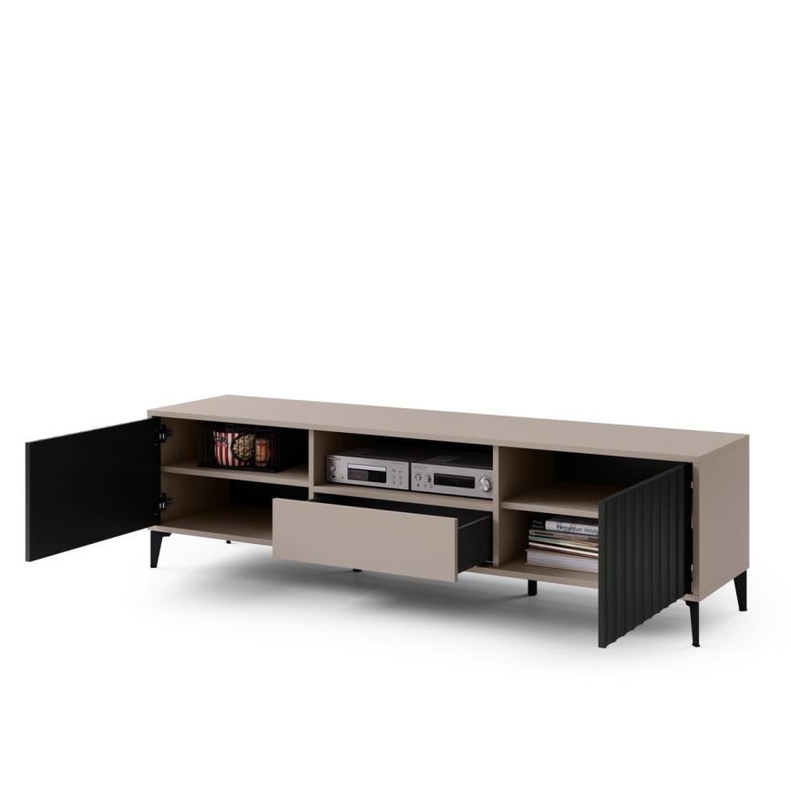 TV-laud sahtliga RONJA taupe/must