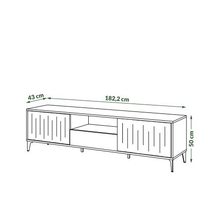 TV-laud sahtliga RONJA taupe/must