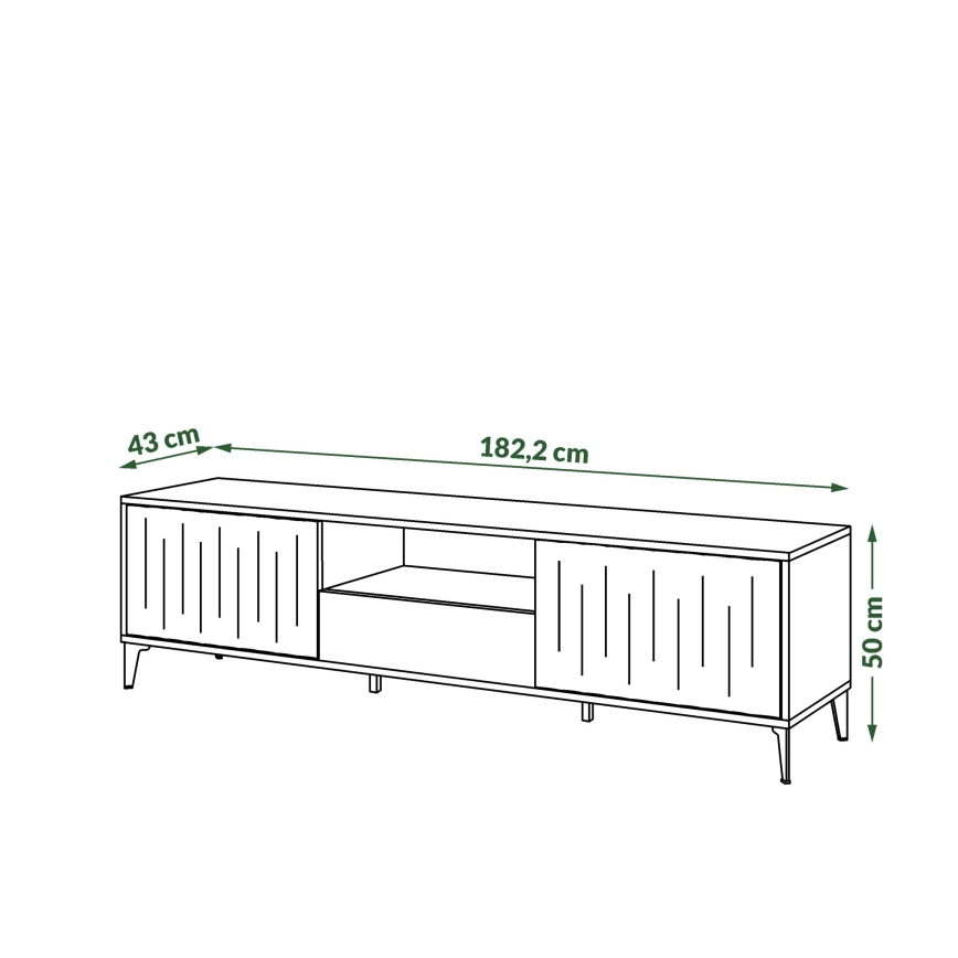 TV-laud sahtliga RONJA taupe/must