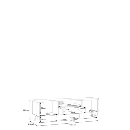 TV-laud VIRO pruun/beež