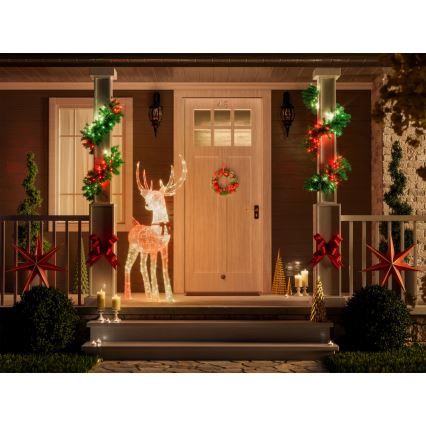 Twinkly - LED RGBW hämardatav väljas kasutatav jõulupõder REINGEERS 250xLED IP44 Wi-Fi