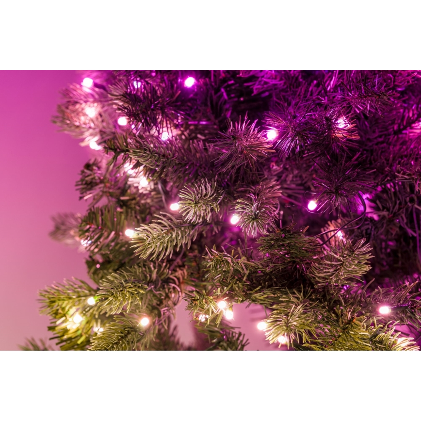 Twinkly - LED RGB Hämardatav Jõulupärg 50xLED d. 60 cm Wi-Fi