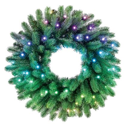 Twinkly - LED RGB Hämardatav Jõulupärg 50xLED d. 60 cm Wi-Fi