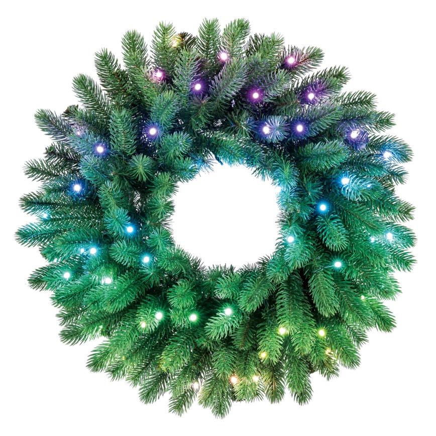 Twinkly - LED RGB Hämardatav Jõulupärg 50xLED d. 60 cm Wi-Fi