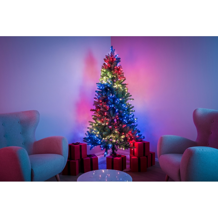 Twinkly - LED RGBW Hägusatusvõimega Jõulupuu TREE 435xLED 2,1 m Wi-Fi