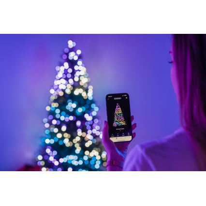Twinkly - LED RGBW Hägusatusvõimega Jõulupuu TREE 435xLED 2,1 m Wi-Fi