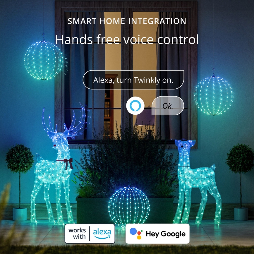 Twinkly - LED RGBW hämardatav väline dekoratsioon SPHERE 210xLED IP44 Wi-Fi