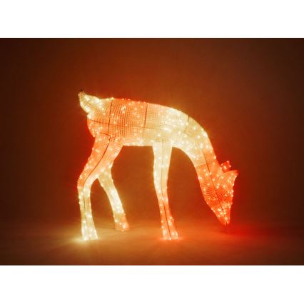 Twinkly - LED RGBW Hämardatav väli jõuluteemaline põhjapõder REINGEERS 160xLED IP44 Wi-Fi