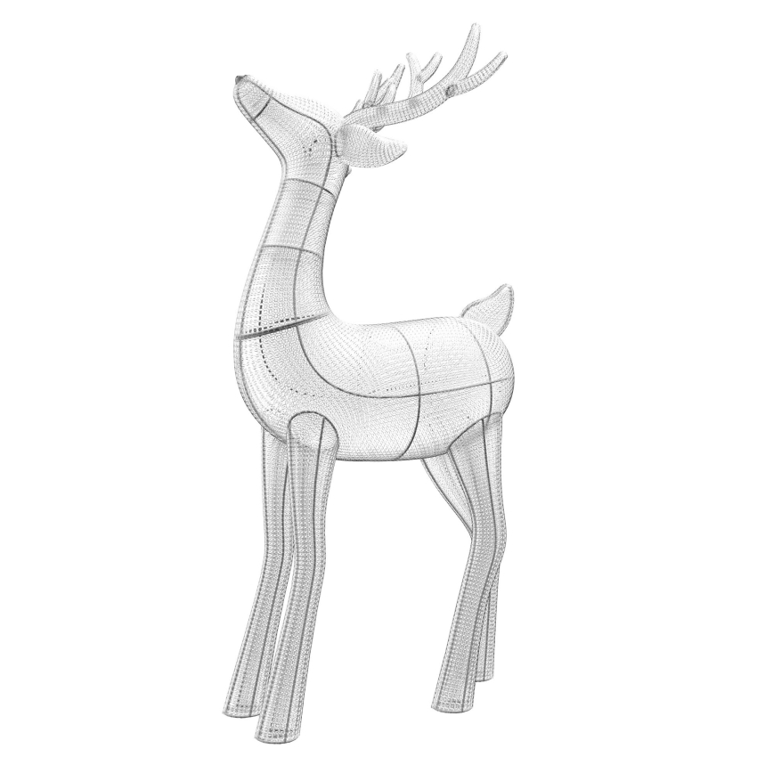 Twinkly - LED RGBW Hämardatav väli jõuluteemaline põhjapõder REINGEERS 240xLED IP44 Wi-Fi