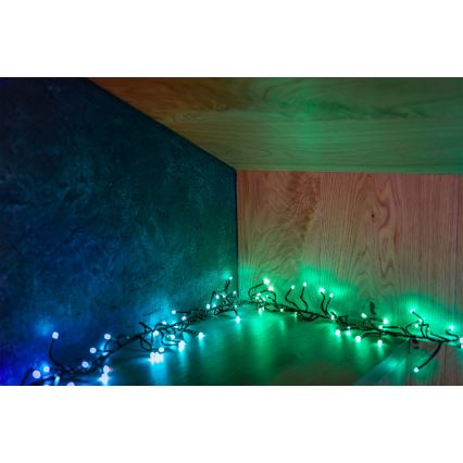 Twinkly - LED RGBW Hämardatav väli valguskett CLUSTER 400xLED 9,5m IP44 Wi-Fi