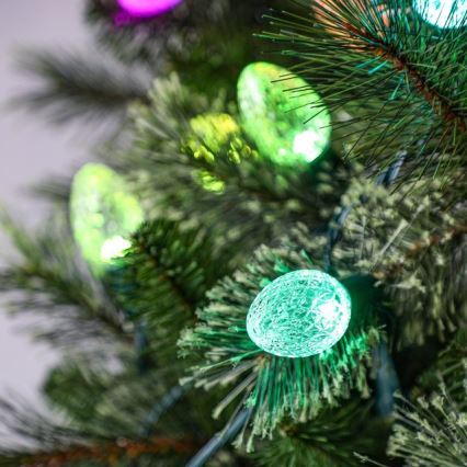 Twinkly - LED RGB Hämardatav jõuluteemaline väli valguskett FACETED 40xLED 14,5 m IP44 Wi-Fi