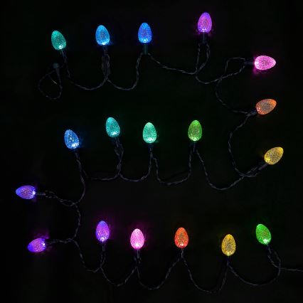 Twinkly - LED RGB Hämardatav jõuluteemaline väli valguskett FACETED 40xLED 14,5 m IP44 Wi-Fi