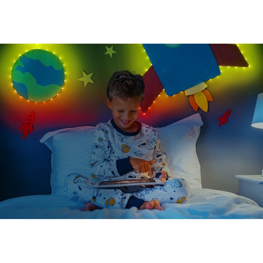 Twinkly - LED RGB Hämardatav valgusriba DOTS 60xLED 3 m Wi-Fi USB