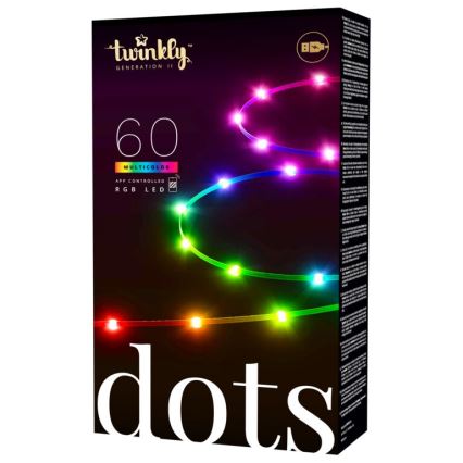 Twinkly - LED RGB Hämardatav valgusriba DOTS 60xLED 3 m Wi-Fi USB