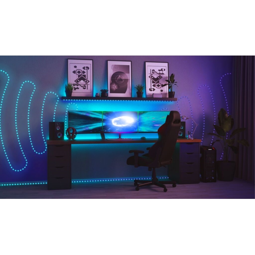 Twinkly - LED RGB Väli Hämardatav riba DOTS 200xLED 10 m IP44 WiFi
