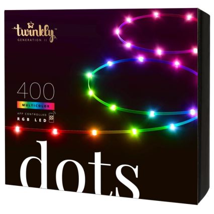 Twinkly - LED RGB Väli Hämardatav riba DOTS 400xLED 20 m IP44 Wi-Fi