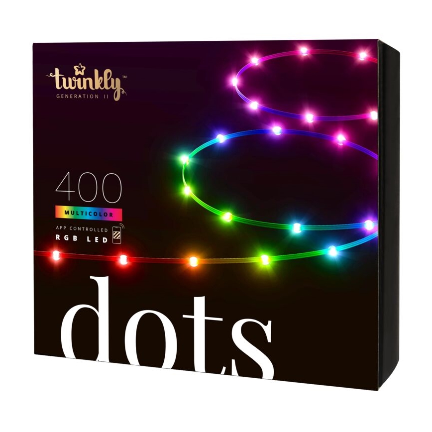 Twinkly - LED RGB Väli Hämardatav riba DOTS 400xLED 20 m IP44 Wi-Fi
