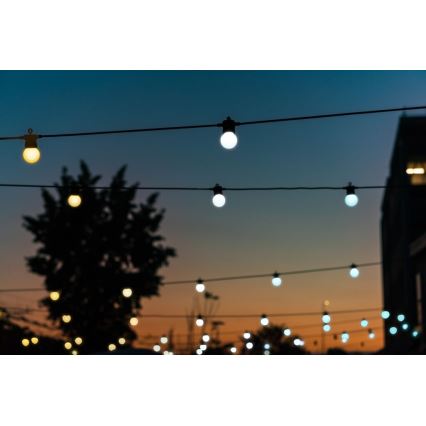 Twinkly - LED Väli hämardatav dekoratiivne valguskett FESTOON 20xLED 14m IP44 Wi-Fi