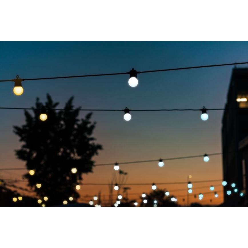 Twinkly - LED Väli hämardatav dekoratiivne valguskett FESTOON 20xLED 14m IP44 Wi-Fi