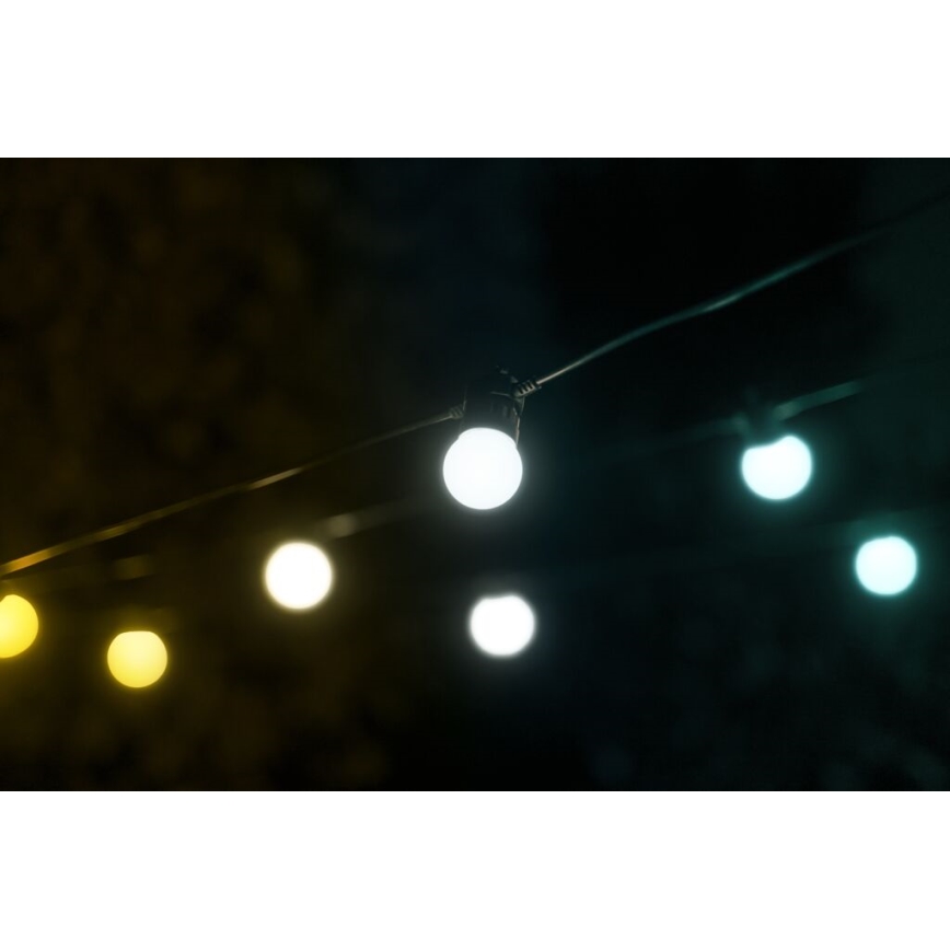 Twinkly - LED Väli hämardatav dekoratiivne valguskett FESTOON 20xLED 14m IP44 Wi-Fi