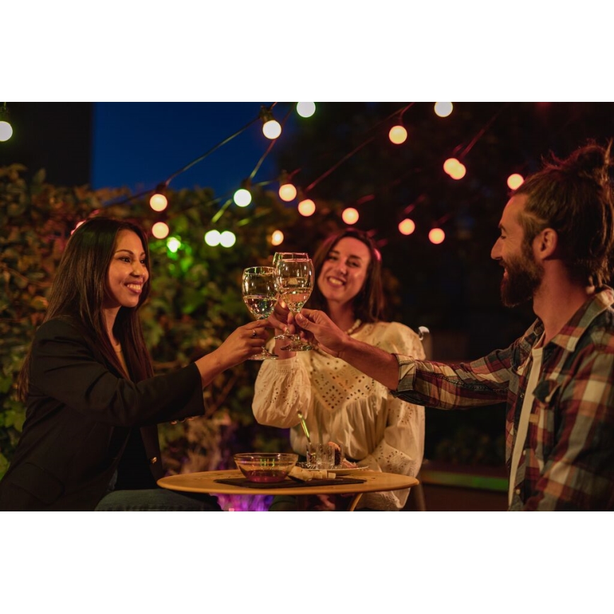 Twinkly - LED RGB Väli hämardatav dekoratiivne valguskett FESTOON 40xLED 24m IP44 Wi-Fi