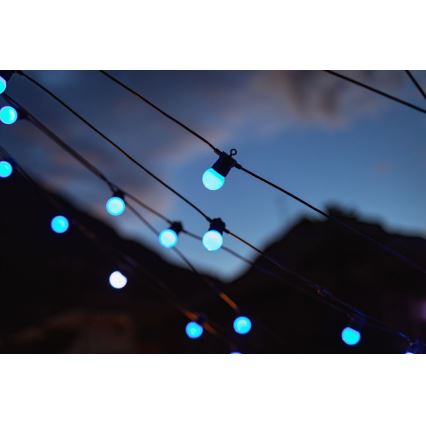 Twinkly - LED RGB Väli hämardatav dekoratiivne valguskett FESTOON 40xLED 24m IP44 Wi-Fi