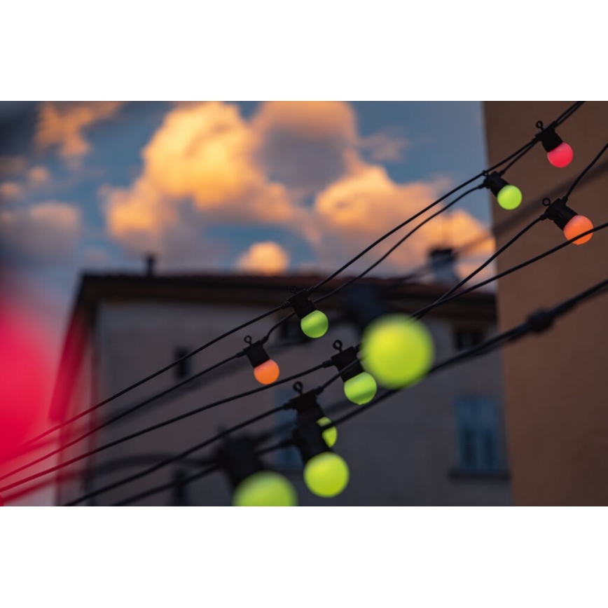 Twinkly - LED RGB Väli hämardatav dekoratiivne valguskett FESTOON 40xLED 24m IP44 Wi-Fi