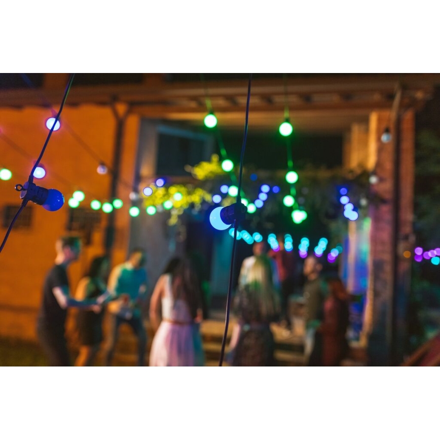 Twinkly - LED RGB Väli hämardatav dekoratiivne valguskett FESTOON 40xLED 24m IP44 Wi-Fi