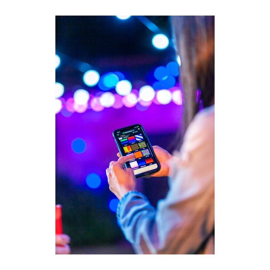 Twinkly - LED RGB Väli hämardatav dekoratiivne valguskett FESTOON 40xLED 24m IP44 Wi-Fi