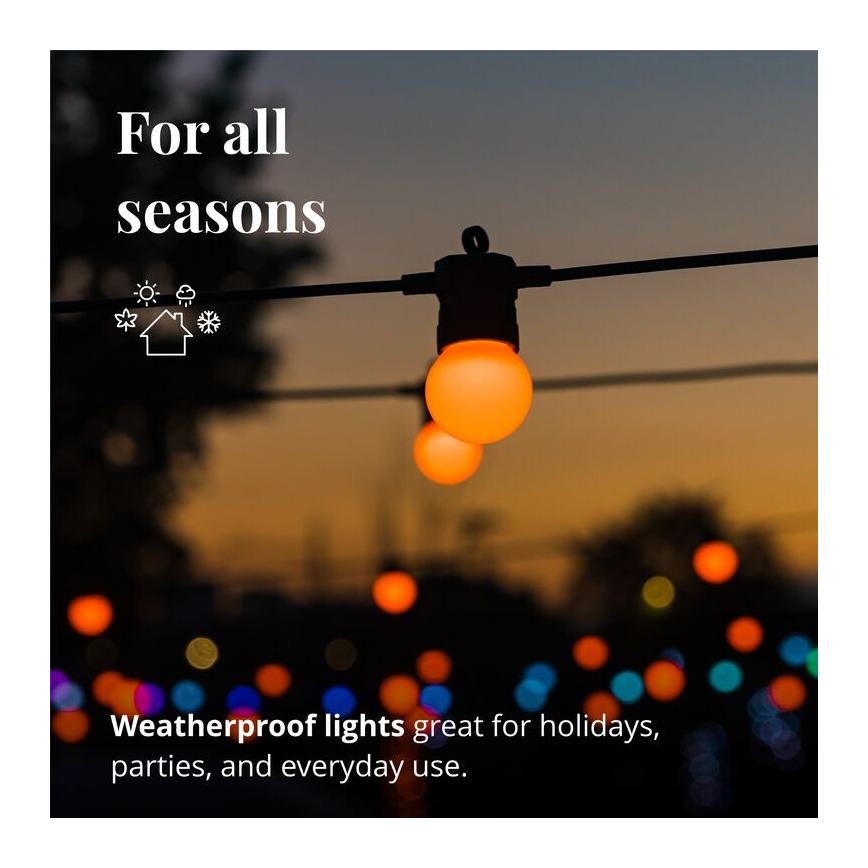 Twinkly - LED RGB Väli hämardatav dekoratiivne valguskett FESTOON 40xLED 24m IP44 Wi-Fi