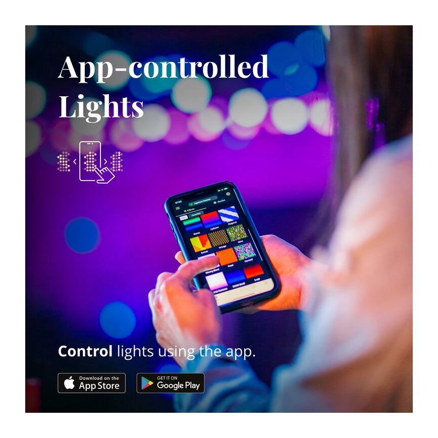 Twinkly - LED RGB Väli hämardatav dekoratiivne valguskett FESTOON 40xLED 24m IP44 Wi-Fi