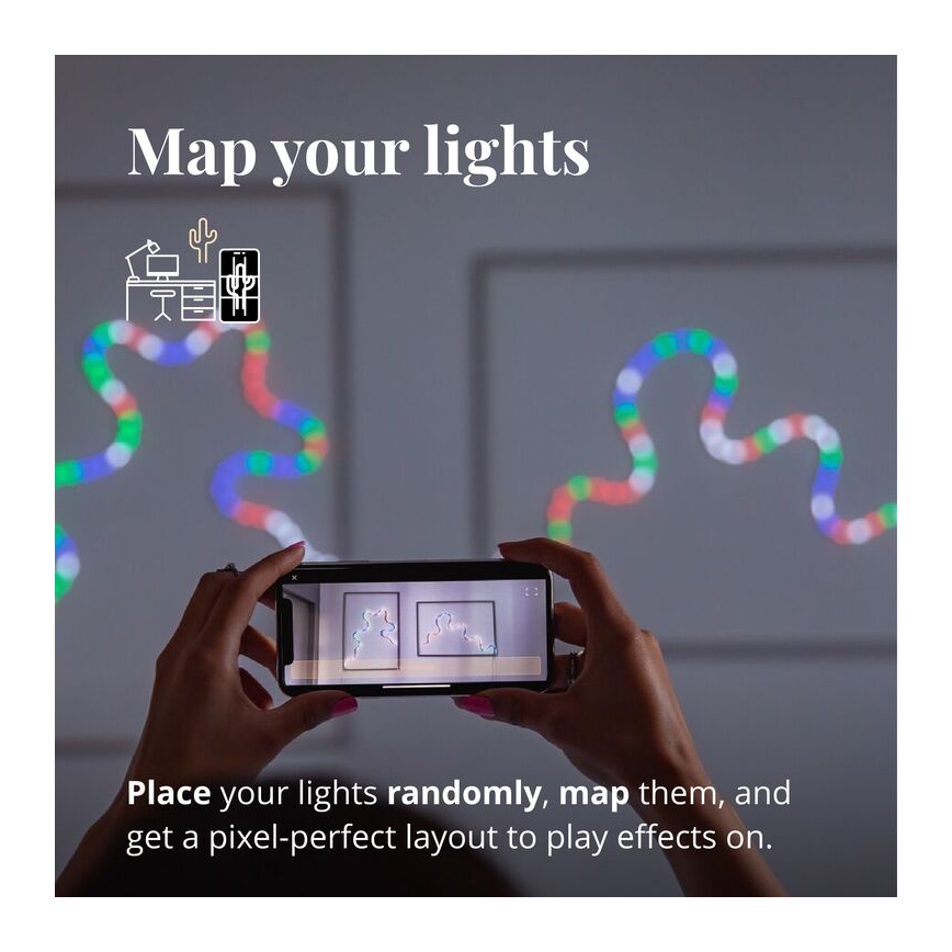 Twinkly - LED RGB Hämardatav valgusriba FLEX 200xLED 2 m Wi-Fi