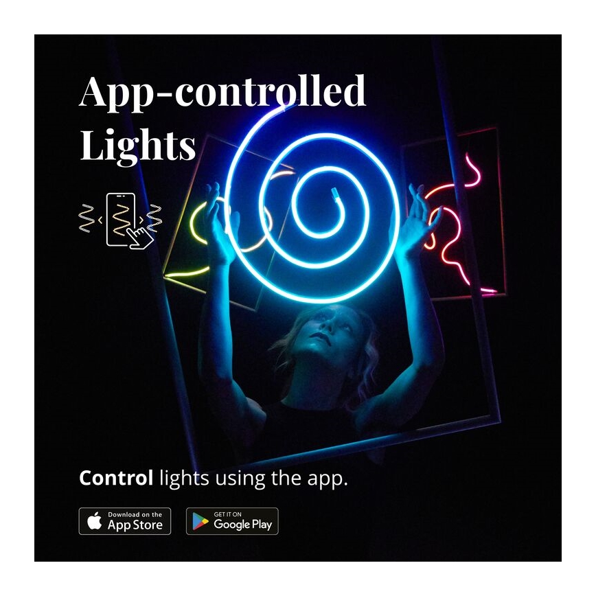 Twinkly - LED RGB Hämardatav valgusriba FLEX 200xLED 2 m Wi-Fi