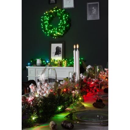 Twinkly - LED RGBW Hämardatav Jõulukaunistus PRE-LIT GARLAND 50xLED 3,15 m Wi-Fi