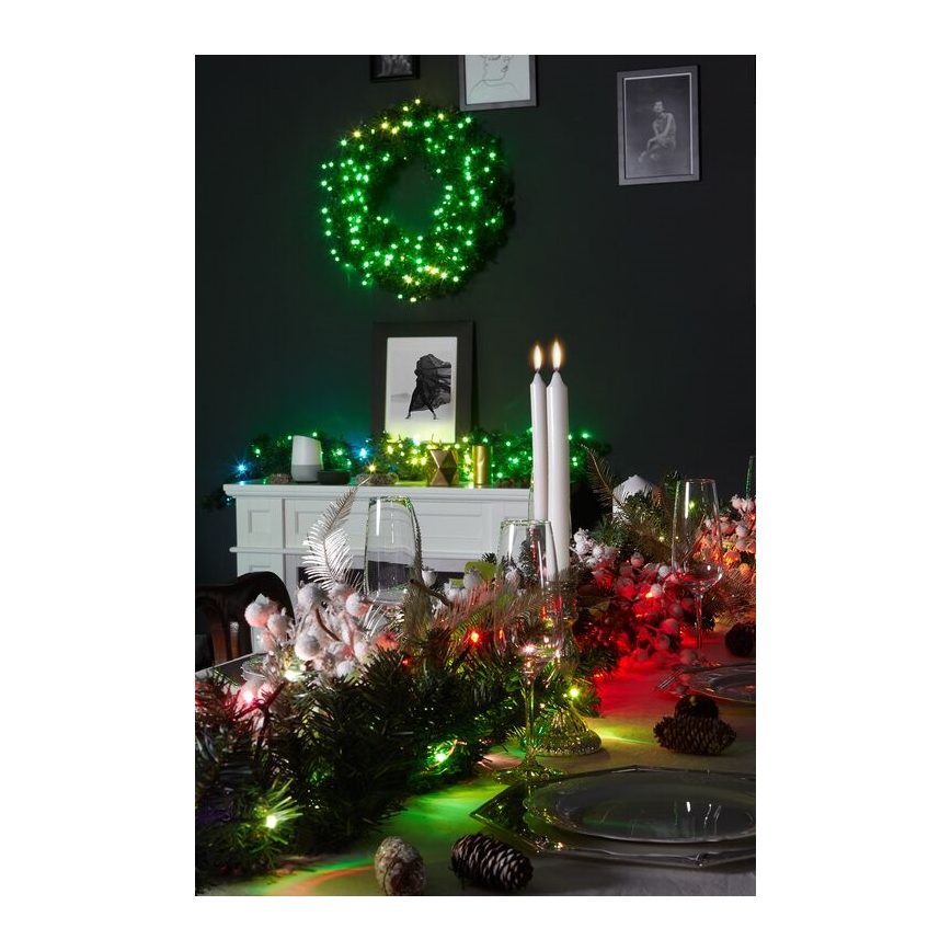 Twinkly - LED RGBW Hämardatav Jõulukaunistus PRE-LIT GARLAND 50xLED 3,15 m Wi-Fi