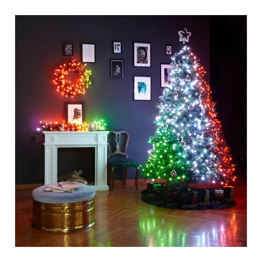 Twinkly - LED RGBW Hämardatav Jõulukaunistus PRE-LIT GARLAND 50xLED 3,15 m Wi-Fi