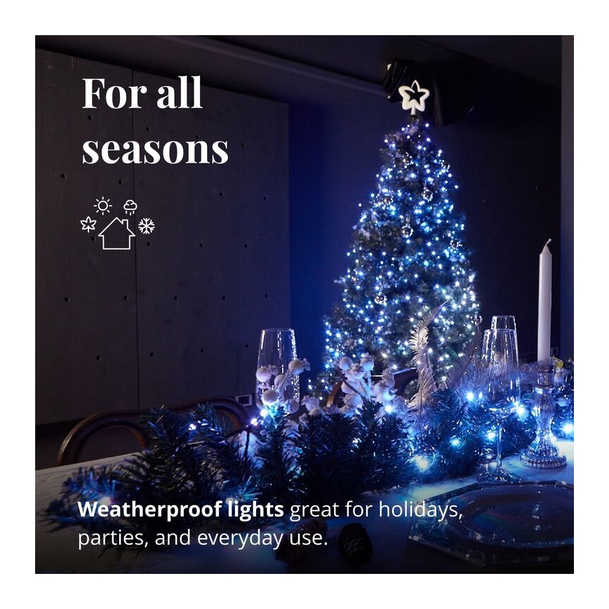 Twinkly - LED RGBW Hämardatav Jõulukaunistus PRE-LIT GARLAND 50xLED 3,15 m Wi-Fi